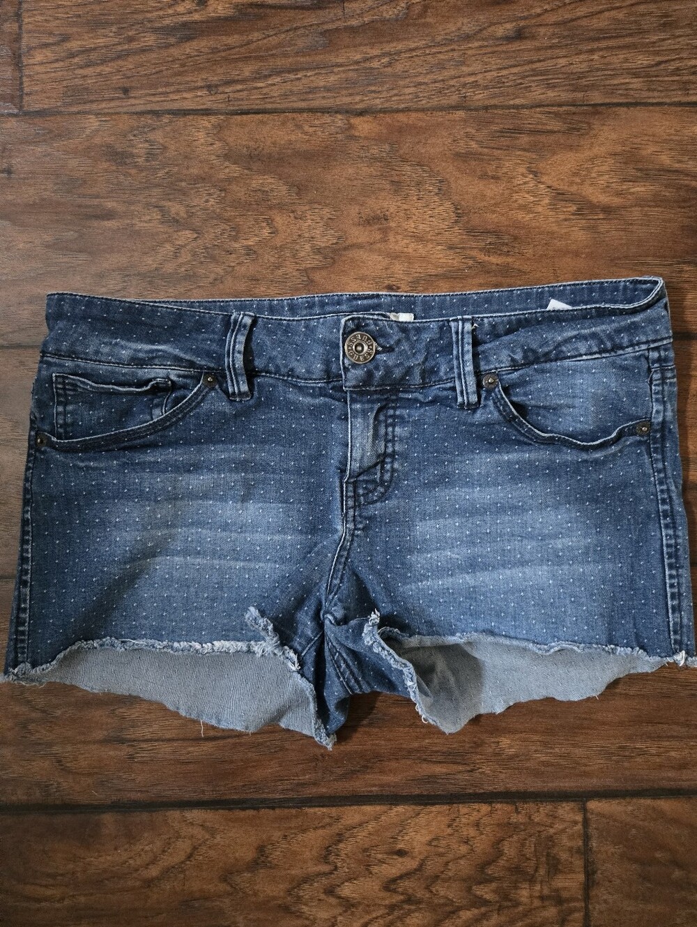 Guess Holly Polka Dot Denim Jeans Shorts Size 30